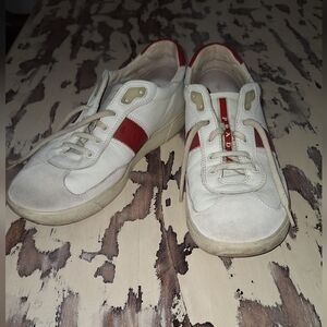 Prada Eagle White and Red Men's Sneakers Hard To Find